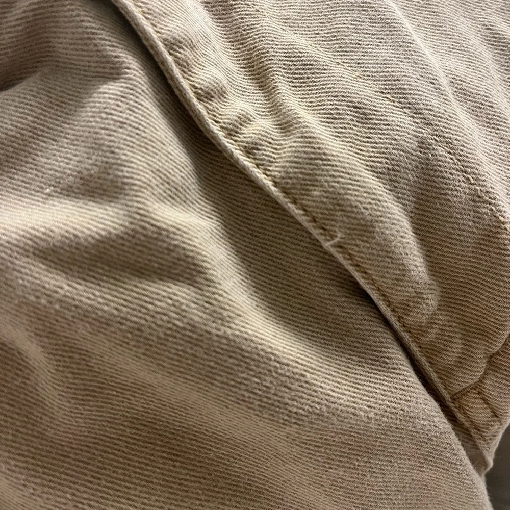 GAP sz 8 Khaki High Rise Crop Wide Leg Cotton - Picture 6 of 7